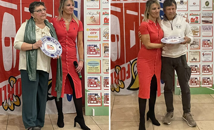 premiazioni monica Montanari e Mauro Camorani