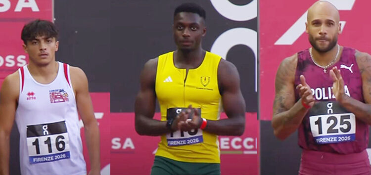 schieramento partenza 100m